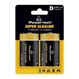 Μπαταρίες Powertech Super Alkaline LR20 D