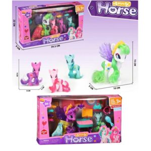 Set Pony Μονόκεροι με αξεσουάρ Martin Toys 63818C