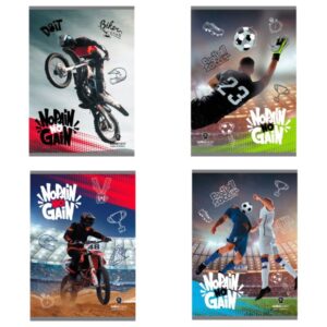 Τετράδιο Καρφίτσα 17Χ25 40Φ No Pain No Gain Salko 7142