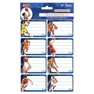 Ετικέτες Αυτοκόλλητες Sticki Basketball 16τεμ 213136