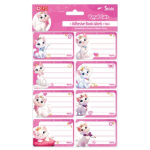 Ετικέτες Αυτοκόλλητες Sticki Royal Cats 16τεμ 213137