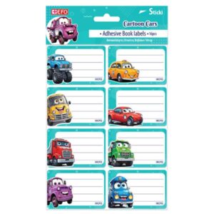 Ετικέτες Αυτοκόλλητες Sticki Cartoon Cars 16τεμ 213138