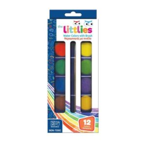 Νερομπογιές The Littlies 12 Χρωμάτων Με Πινέλο 000646087