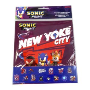 Άλμπουμ με 50 Αυτοκόλλητα Sonic Gim 775-40291