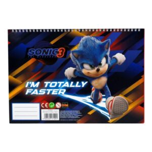 Μπλόκ Ζωγραφικής Α4 40Φ +Αυτοκόλλητα Sonic Gim 334-86416