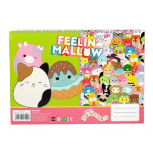 Μπλόκ Ζωγραφικής Α4 40Φ +Αυτοκόλλητα Squishmallows Gim 363-30416