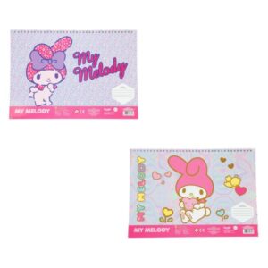 Μπλόκ Ζωγραφικής Α4 40φ My Melody Αυτοκόλλητα+Στένσιλ Diakakis 000490141
