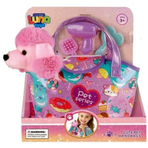 Σκυλάκι Λούτρινο σε τσαντάκι με αξεσουάρ Diakakis 000623262