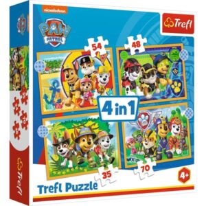 Πάζλ 4 σε 1 Paw Patrol Trefl 34395