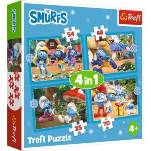 Πάζλ 4 σε 1 The Smurfs Trefl 34656