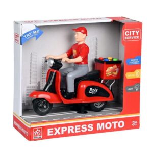 Friction Φως & Ήχος Delivery Μηχανάκι Martin Toys RJ3378