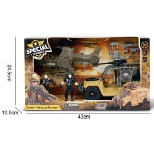 Σετ Στρατιώτες με Τζιπ & Ελικόπτερο G3109-15 Zanna 17-03737
