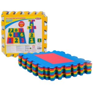 Πάζλ Δαπέδου Σφουγγάρινα Πλακίδια με Αριθμούς 9τεμ 30cm Zanna 80-00008