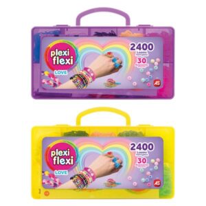 Plexi Flexi Love Θήκη Με 2400 Λαστιχάκια & 30 Αξεσουάρ As Company 1080-25573