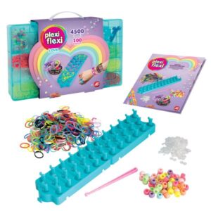 Plexi Flexi Love Μεγάλη Θήκη Με 4500 Λαστιχάκια & 100 Αξεσουάρ As Company 1080-25575