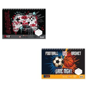 Μπλόκ Ζωγραφικής Α4 40φ Basketball Αυτοκόλλητα+Στένσιλ Diakakis 000587407