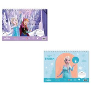 Μπλόκ Ζωγραφικής Α4 40φ Frozen Αυτοκόλλητα+Στένσιλ Diakakis 000565859