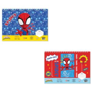Μπλόκ Ζωγραφικής Α4 40φ Spidey Αυτοκόλλητα+Στένσιλ Diakakis 000508769