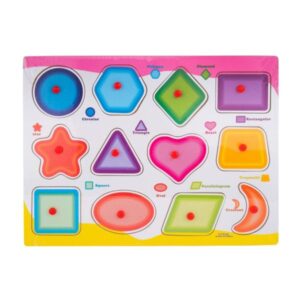 Ξύλινο Πάζλ με Σφηνώματα Σχήματα Martin Toys DX-546