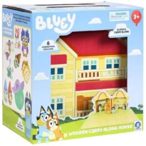 Bluey Ξύλινο Σπίτι Με 6 Φιγούρες Giochi Preziosi BLYA1000