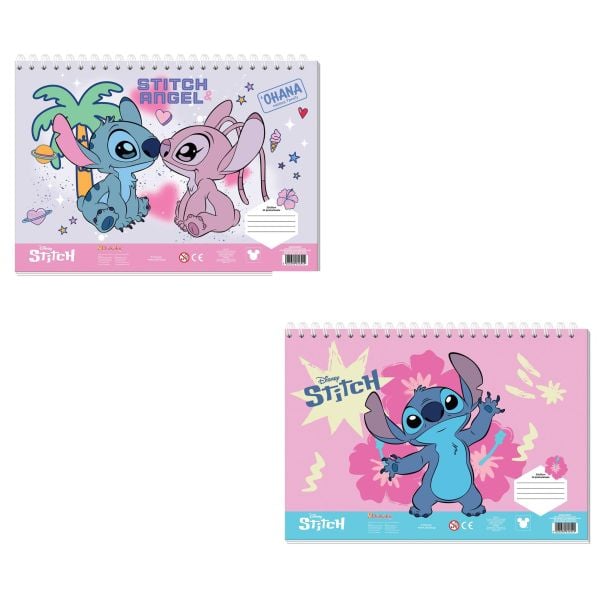 Μπλόκ Ζωγραφικής Α4 40φ Stitch Αυτοκόλλητα+Στένσιλ Diakakis 000565857
