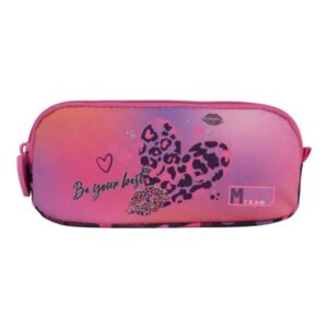 Κασετίνα Βαρελάκι Διπλό Heart Print Must 000587677