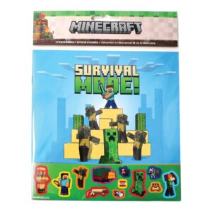 Άλμπουμ με 50 Αυτοκόλλητα Minecraft Gim 775-70091