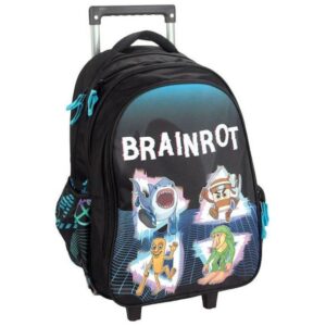 Τσάντα Trolley Δημοτικού Brainrot Gim 343-10074