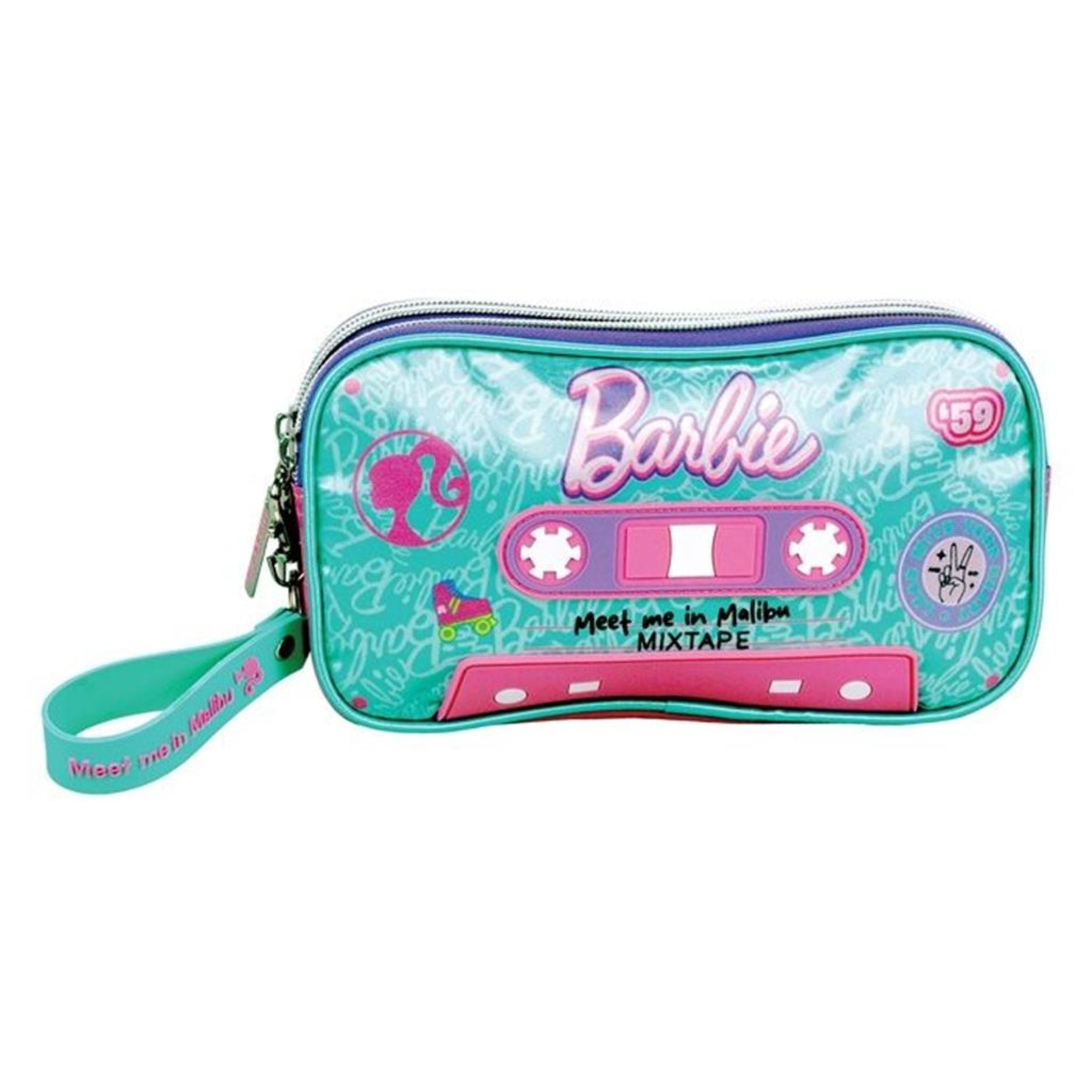 Κασετίνα Βαρελάκι Διπλό Μεγάλο Barbie Gim 349-94150