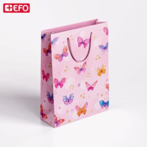 Σακούλα Δώρου Butterflies 32x42x12cm +Efo 860653