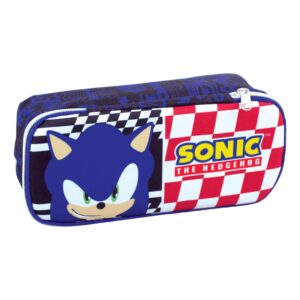 Κασετίνα Βαρελάκι Διπλό Sonic Gim 334-89144