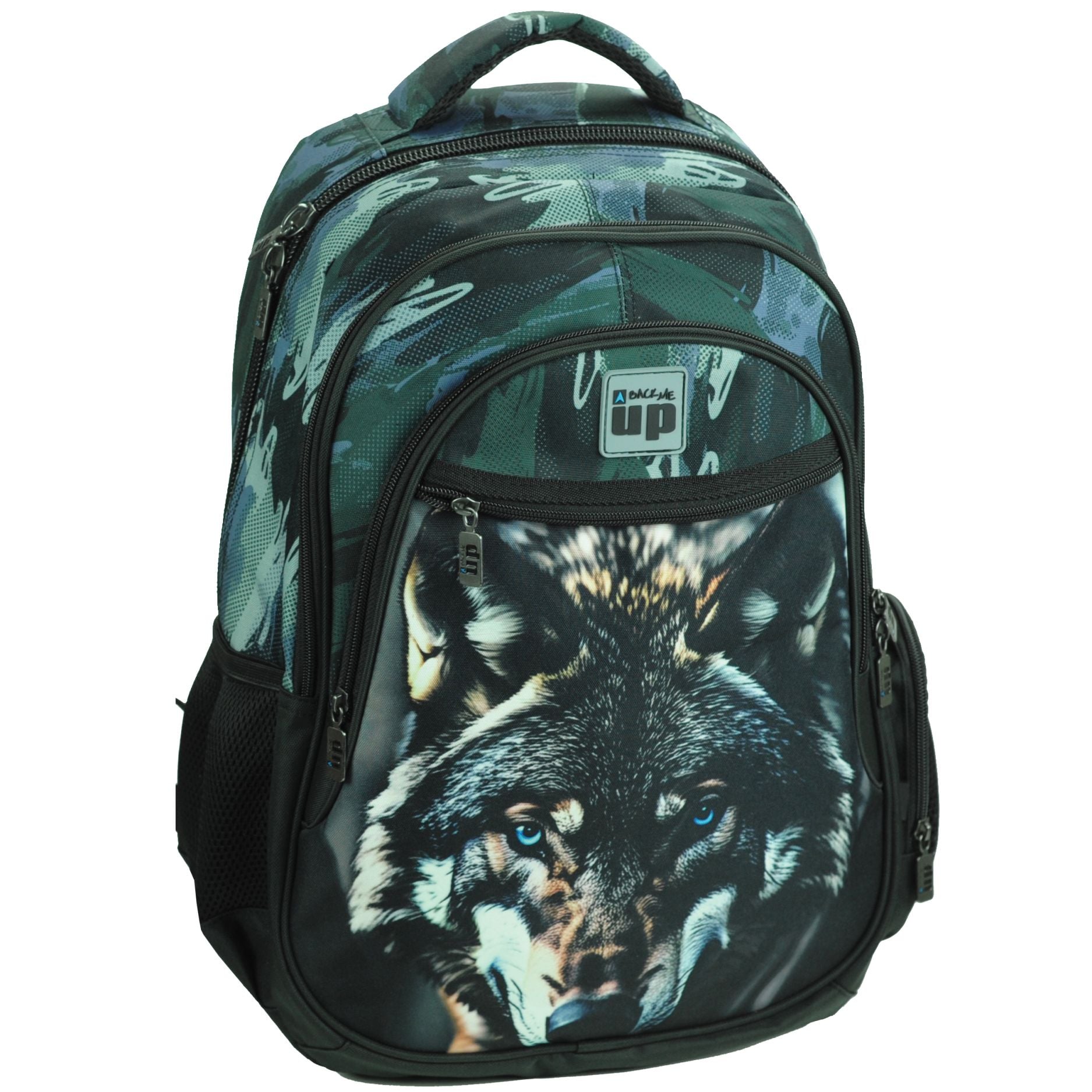 Τσάντα Οβάλ Δημοτικού Blue Eye Wolf BMU 357-33031