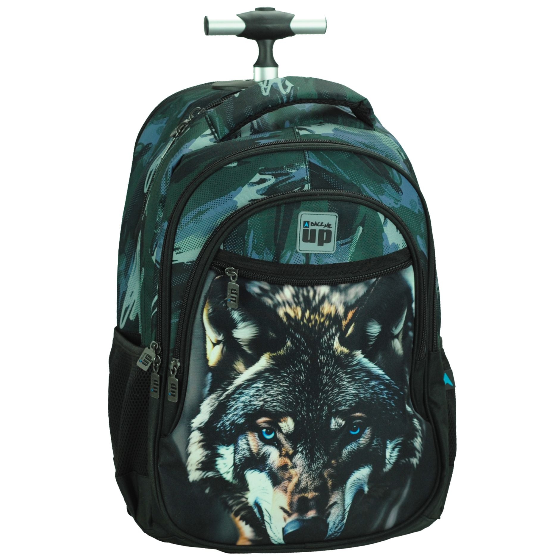 Τσάντα Trolley Δημοτικού Blue Eye Wolf BMU 357-33074