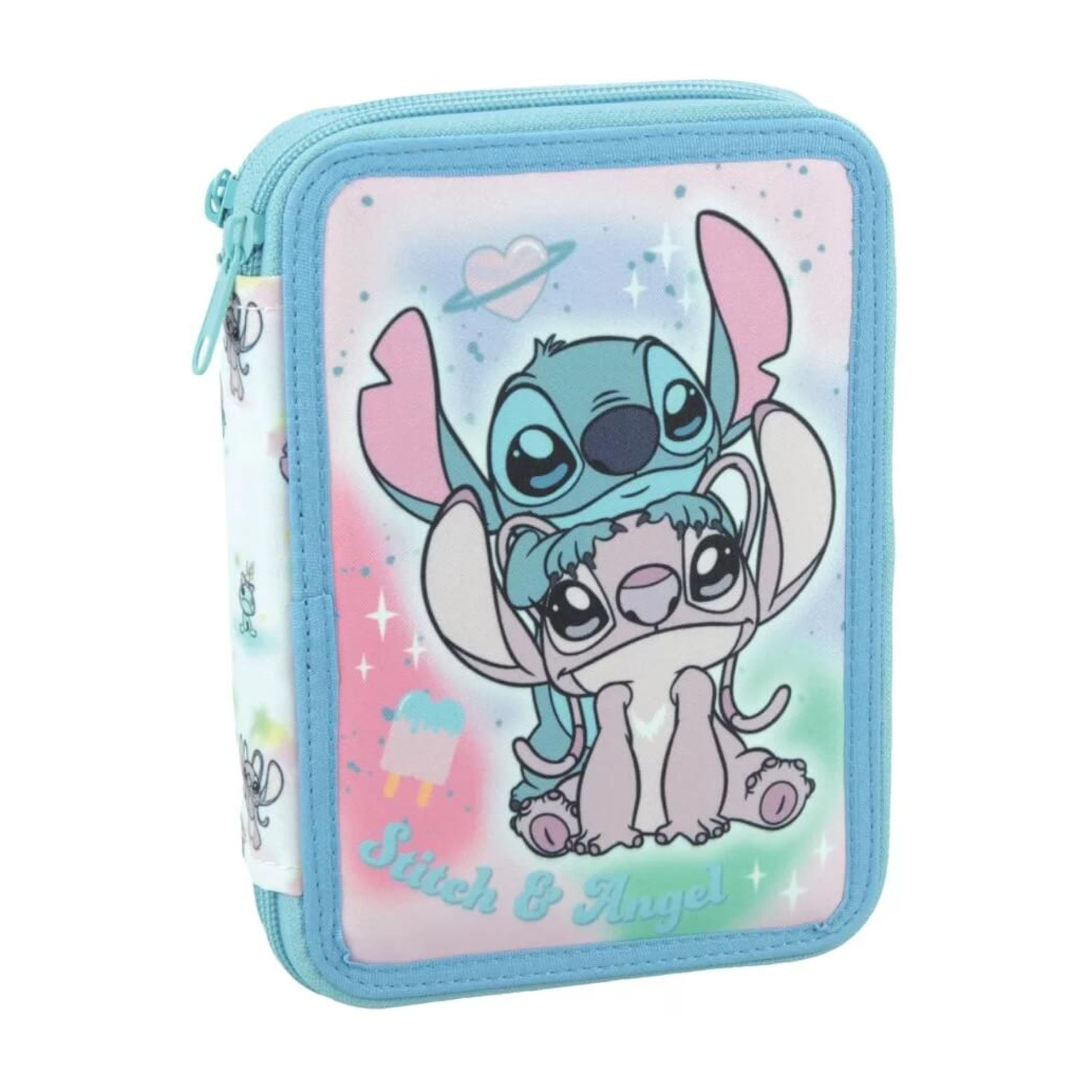 Κασετίνα Διπλή Γεμάτη Stitch Gim 342-03100