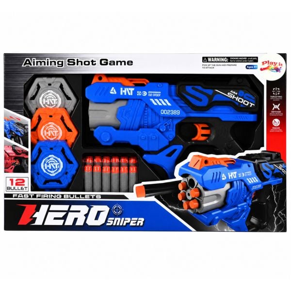 Όπλο Εκτοξευτής Hero Sniper Play It 8536