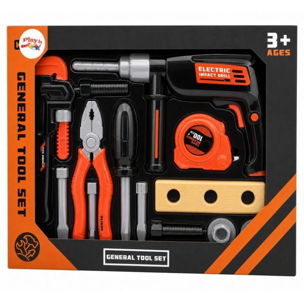 General Tool Set Σετ Εργαλεία με ηλεκτρικό Τρυπάνι Play It 8646